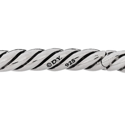 David Yurman Sterling Silver 9.5mm Pure Form Cable Bracelet 3 of 4