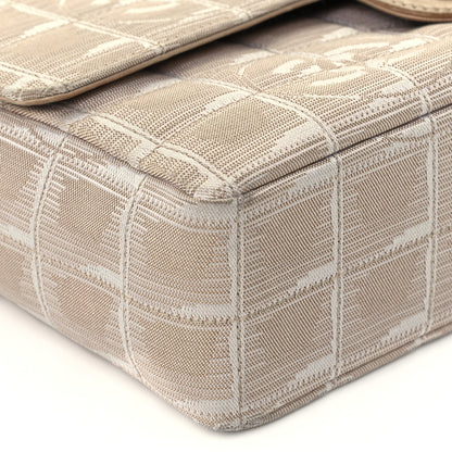 Chanel Nylon Medium Travel Flap Light Beige 9 of 11