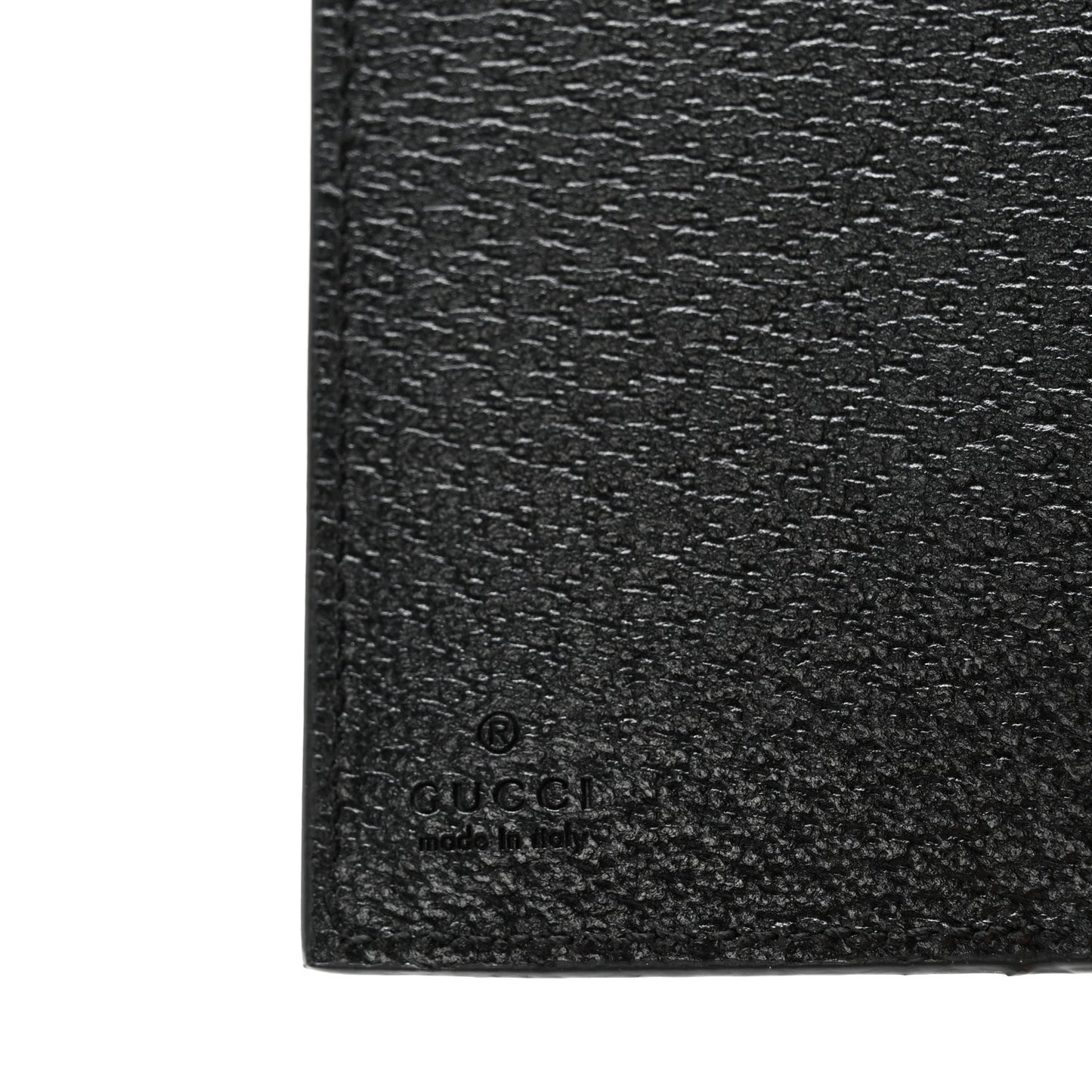 Calfskin Boar Effect GG Marmont Card Case Black