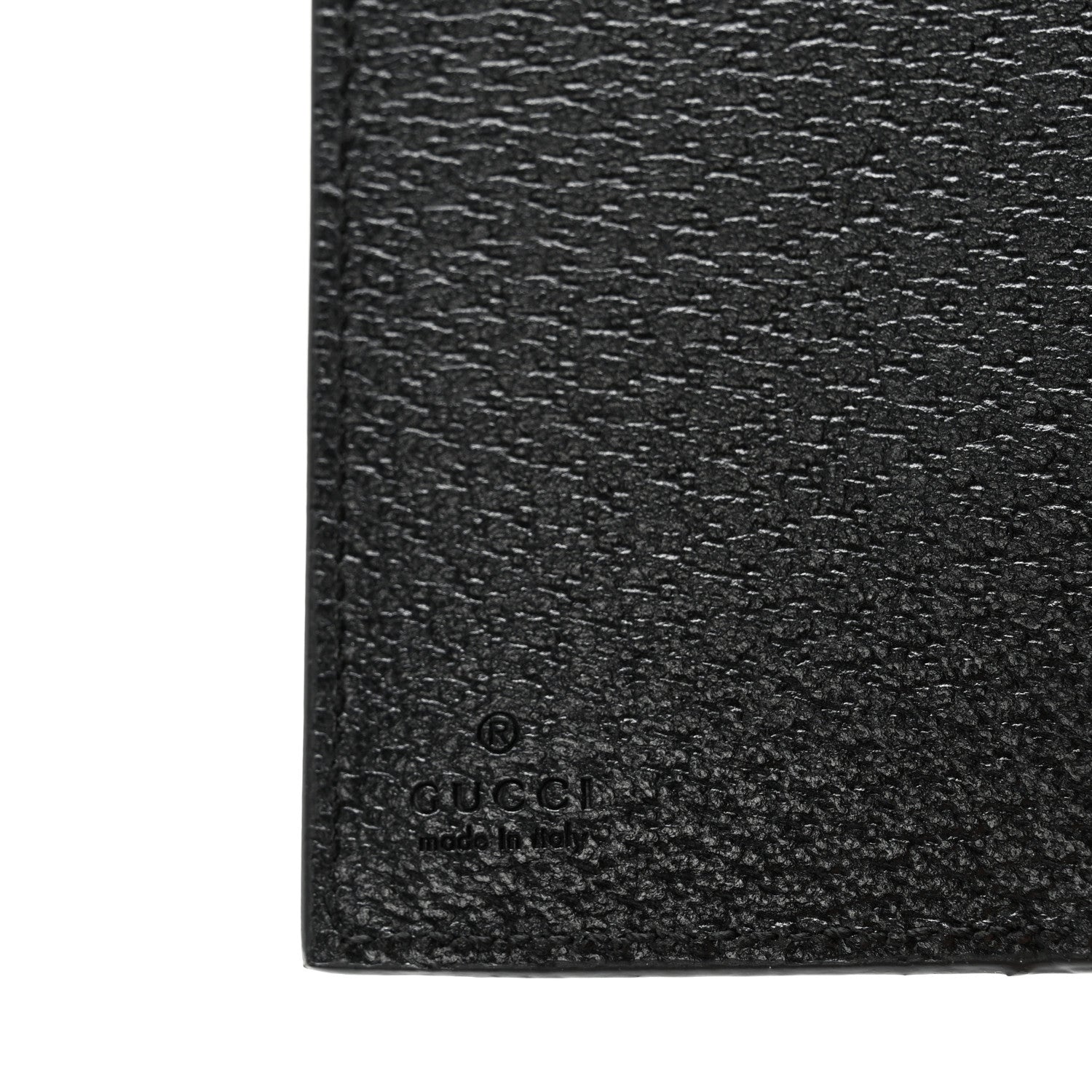 Gucci Calfskin Boar Effect GG Marmont Card Case Black 6 of 10