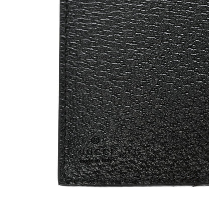 Gucci Calfskin Boar Effect GG Marmont Card Case Black 6 of 10