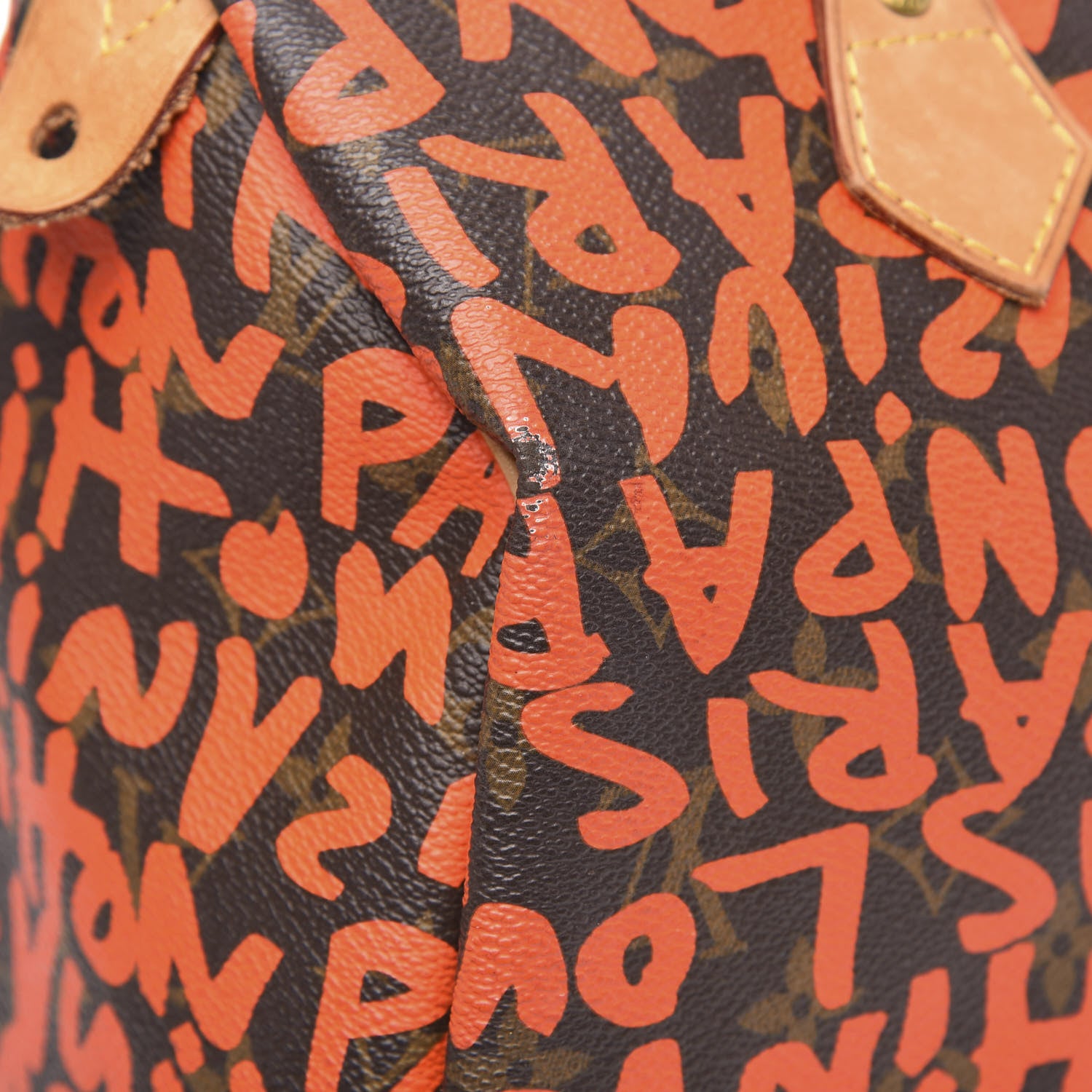 Louis Vuitton Monogram Graffiti Speedy 30 Orange 13 of 16