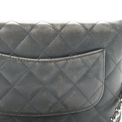 Chanel Iridescent Lambskin Quilted Wallet On Chain WOC Grey 12 of 12