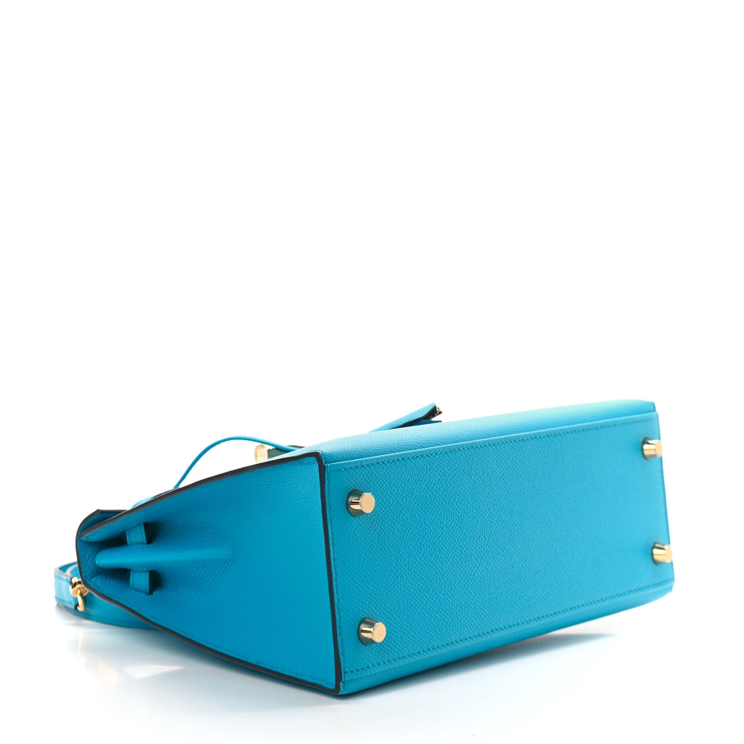 Hermes Epsom Kelly Sellier 25 Bleu Frida 8 of 10
