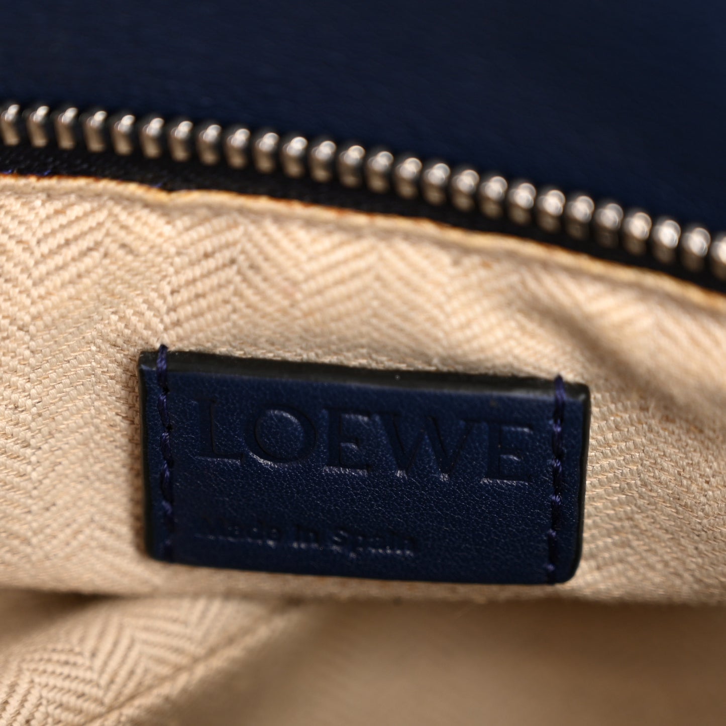 Calfskin Small Puzzle Bag Marine