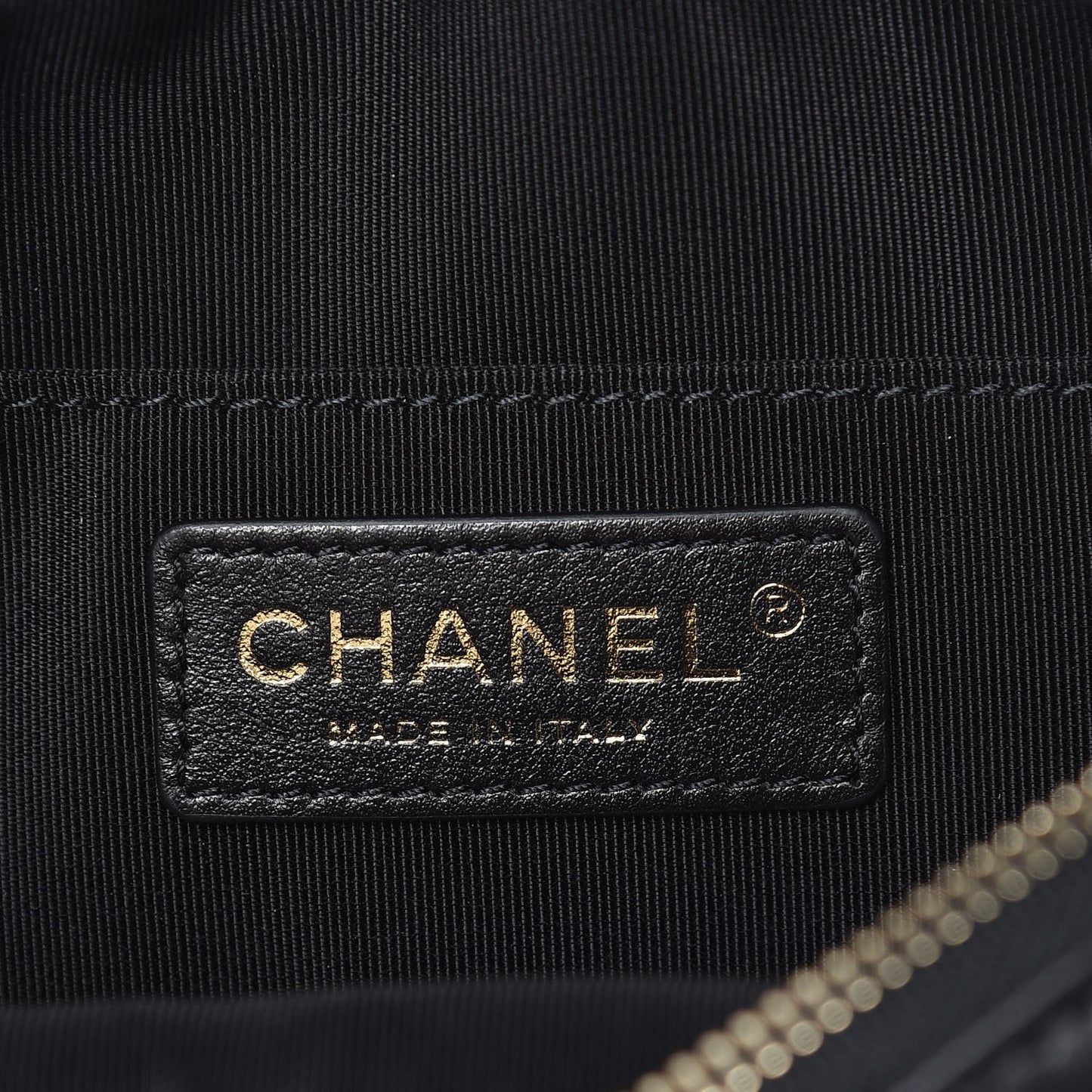 Lambskin Quilted Waist Bag Fanny Pack Black
