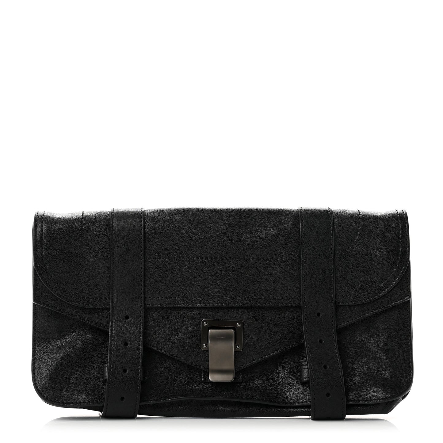 Lambskin PS1 Pochette Clutch Black