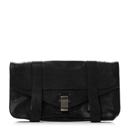 Proenza Schouler Lambskin PS1 Pochette Clutch Black 1 of 6