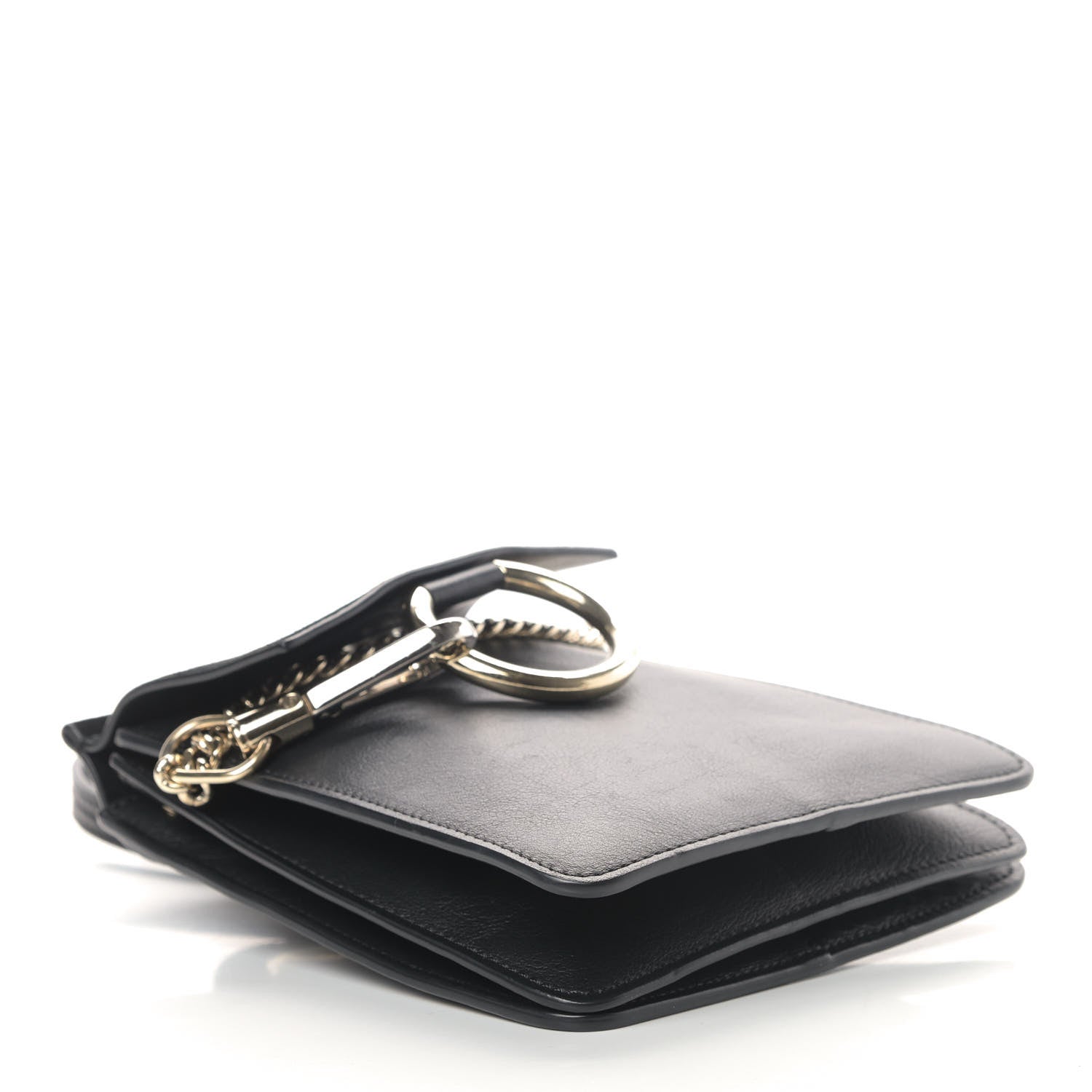 Chloe Suede Calfskin Mini Faye Bracelet Bag Black 4 of 10