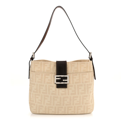 Fendi Zucca Shoulder Bag Beige 1 of 11