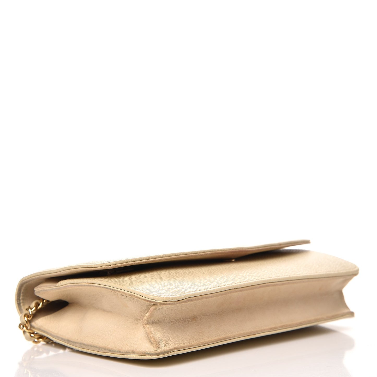 Caviar Timeless CC Wallet on Chain WOC Beige Clair