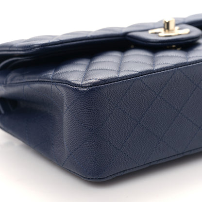 Chanel Caviar Quilted Small Double Flap Blue 8 of 9