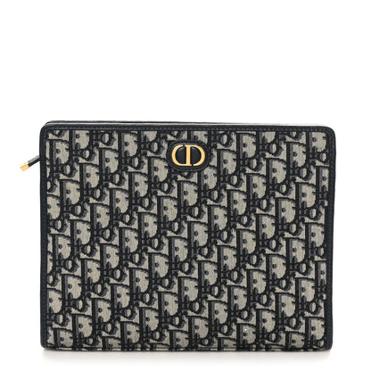 Christian Dior Oblique 30 Montaigne Pouch Blue 1 of 8