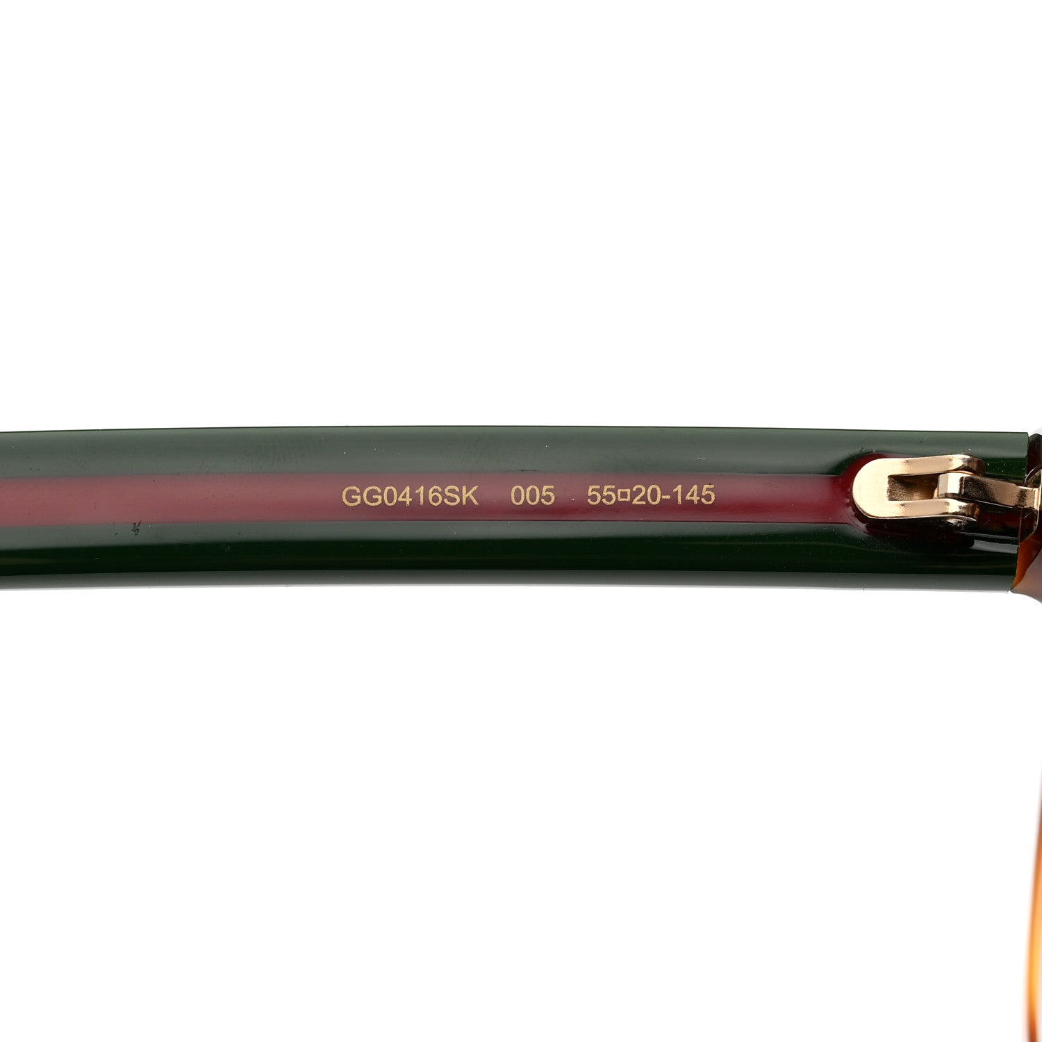 Gucci Round Eye GG Web Sunglasses GG0416SK Tortoise 6 of 8