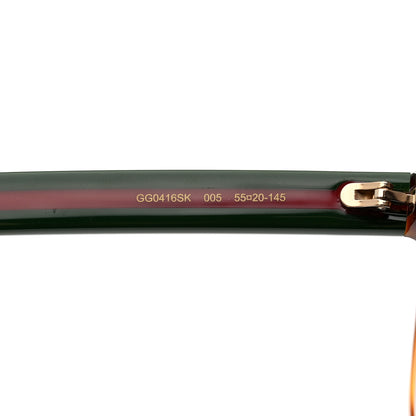 Gucci Round Eye GG Web Sunglasses GG0416SK Tortoise 6 of 8