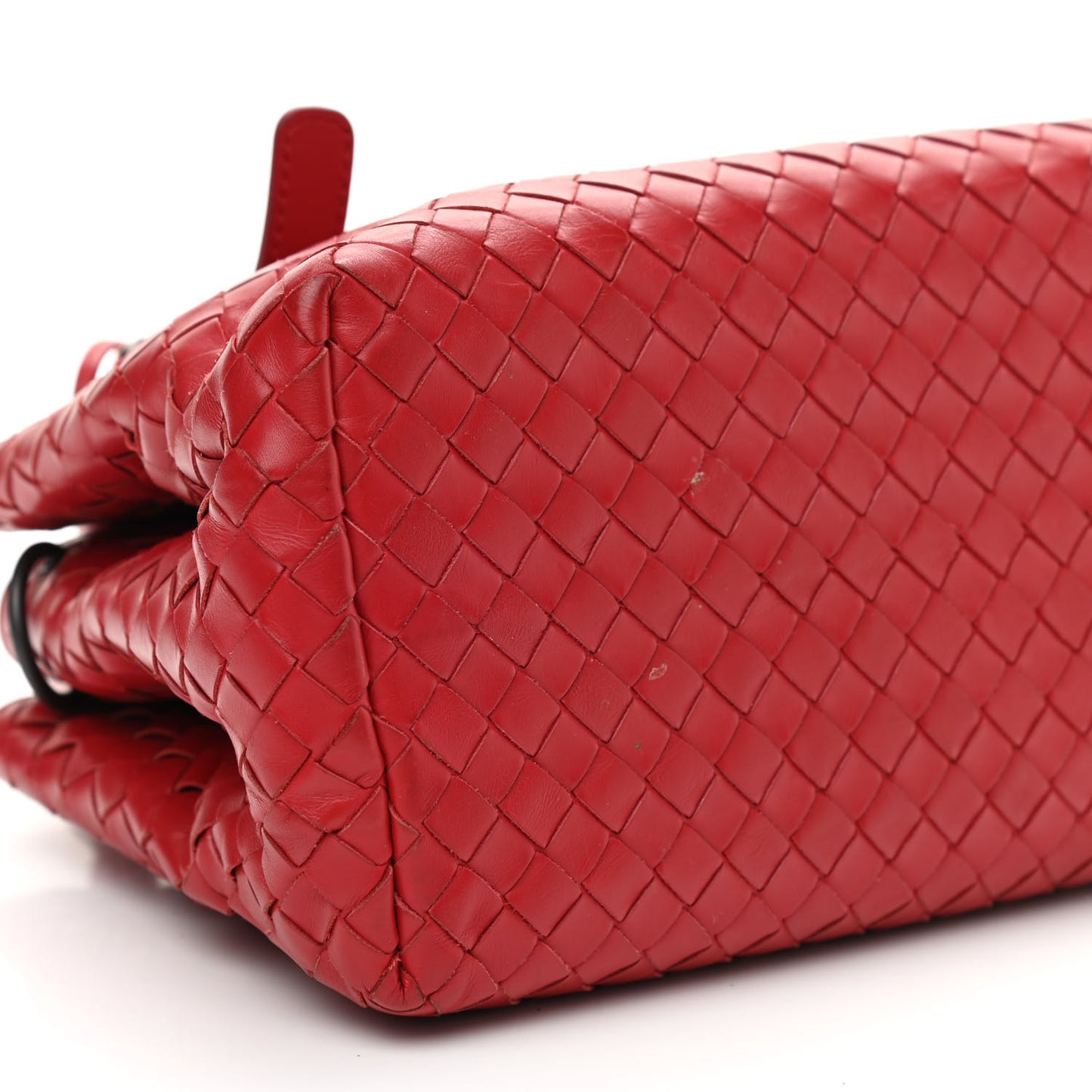 Calfskin Intrecciato Mini Roma Red