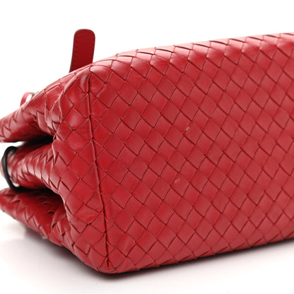 Bottega Veneta Calfskin Intrecciato Mini Roma Red 9 of 11