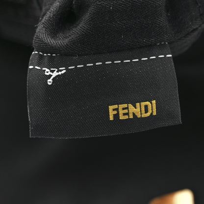 Fendi Vitello Flamingo Enamel Fendista Pouchette Crossbody Black 7 of 11