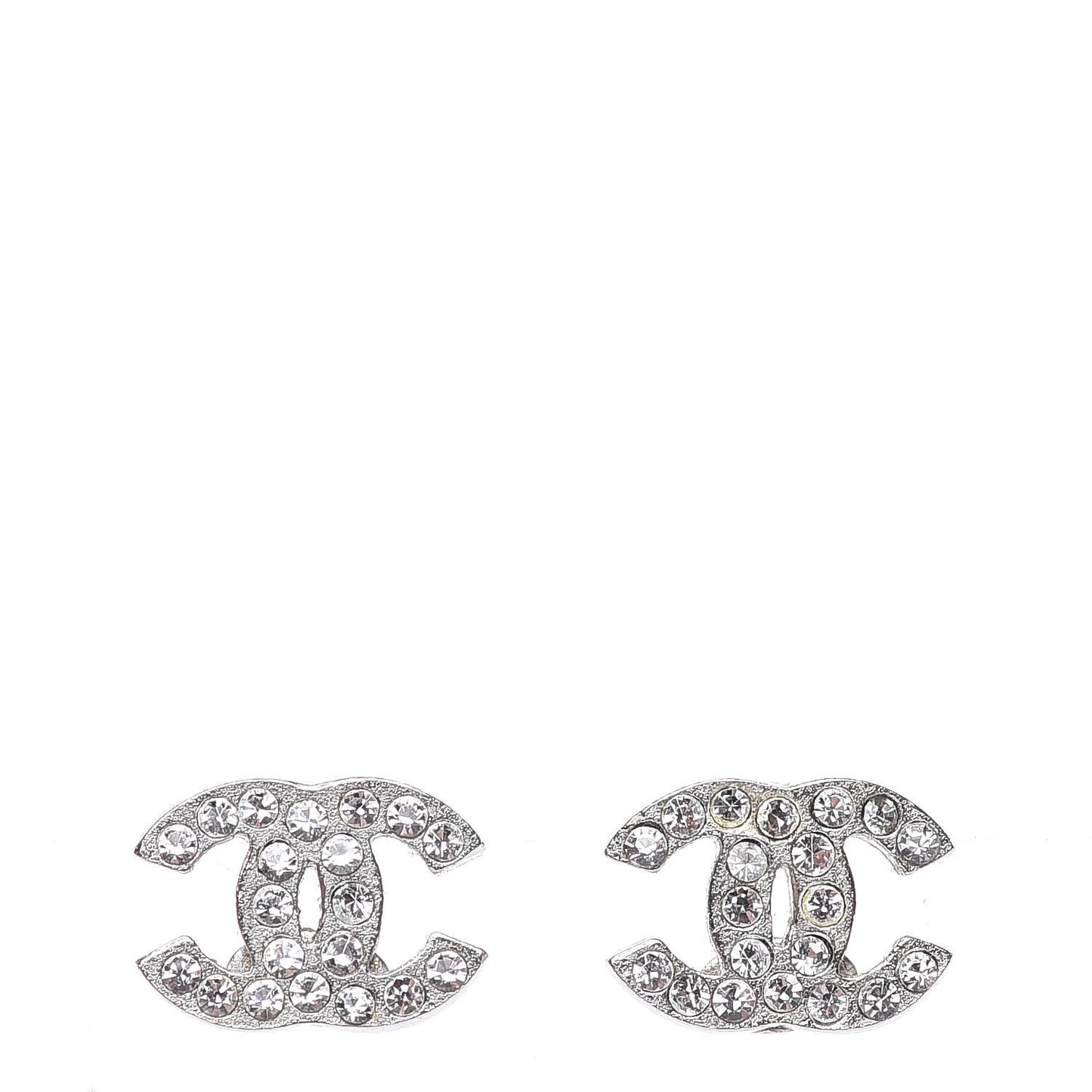 Crystal Mini Timeless CC Earrings Silver