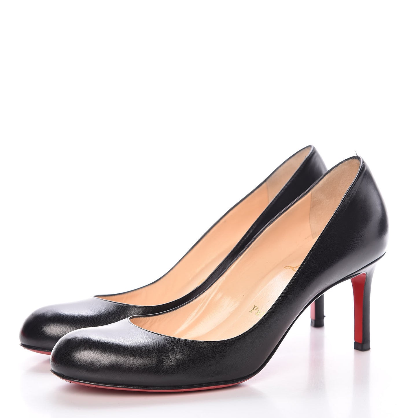 Shiny Nappa Simple 70 Pumps 37 Black