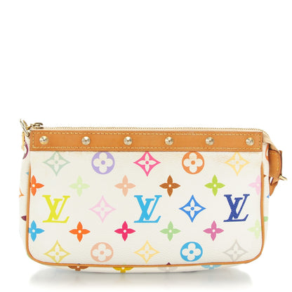 Louis Vuitton Monogram Multicolor Pochette Accessories White 1 of 8
