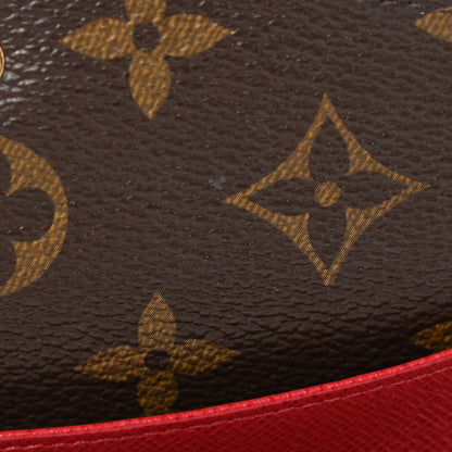 Louis Vuitton Monogram Emilie Wallet Rouge 8 of 12