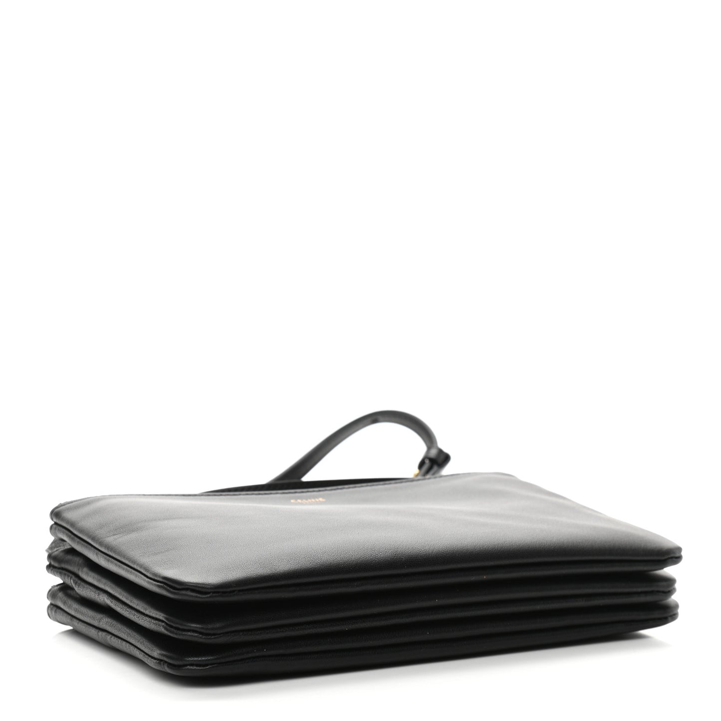 Lambskin Small Trio Crossbody Bag Black