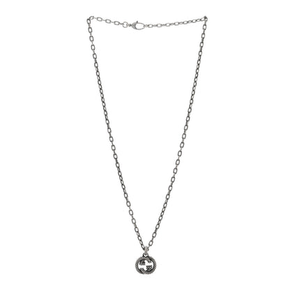 Gucci Sterling Silver Small Interlocking G Pendant Necklace 2 of 4