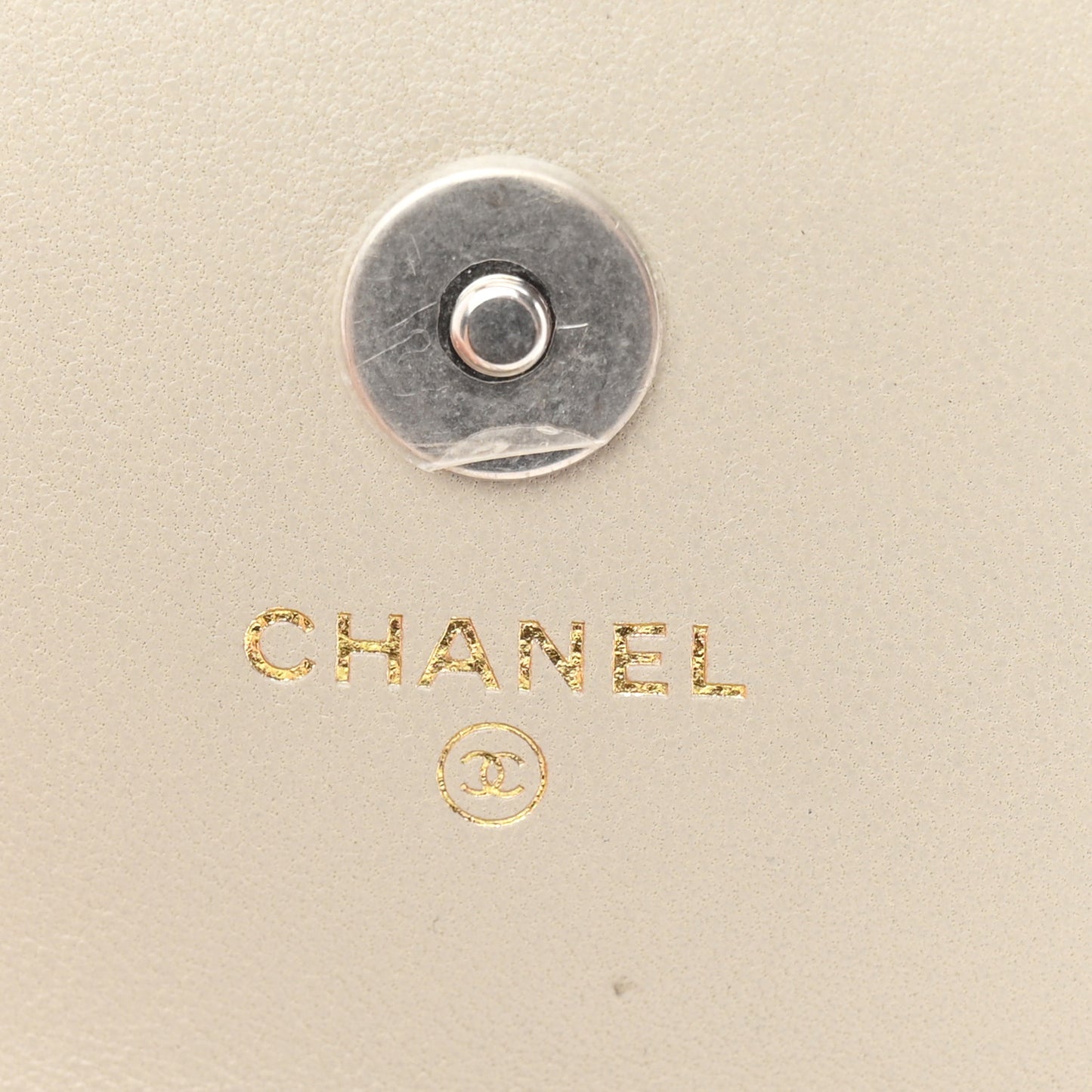 Lambskin Quilted Chanel 19 Flap Coin Purse With Chain Grey