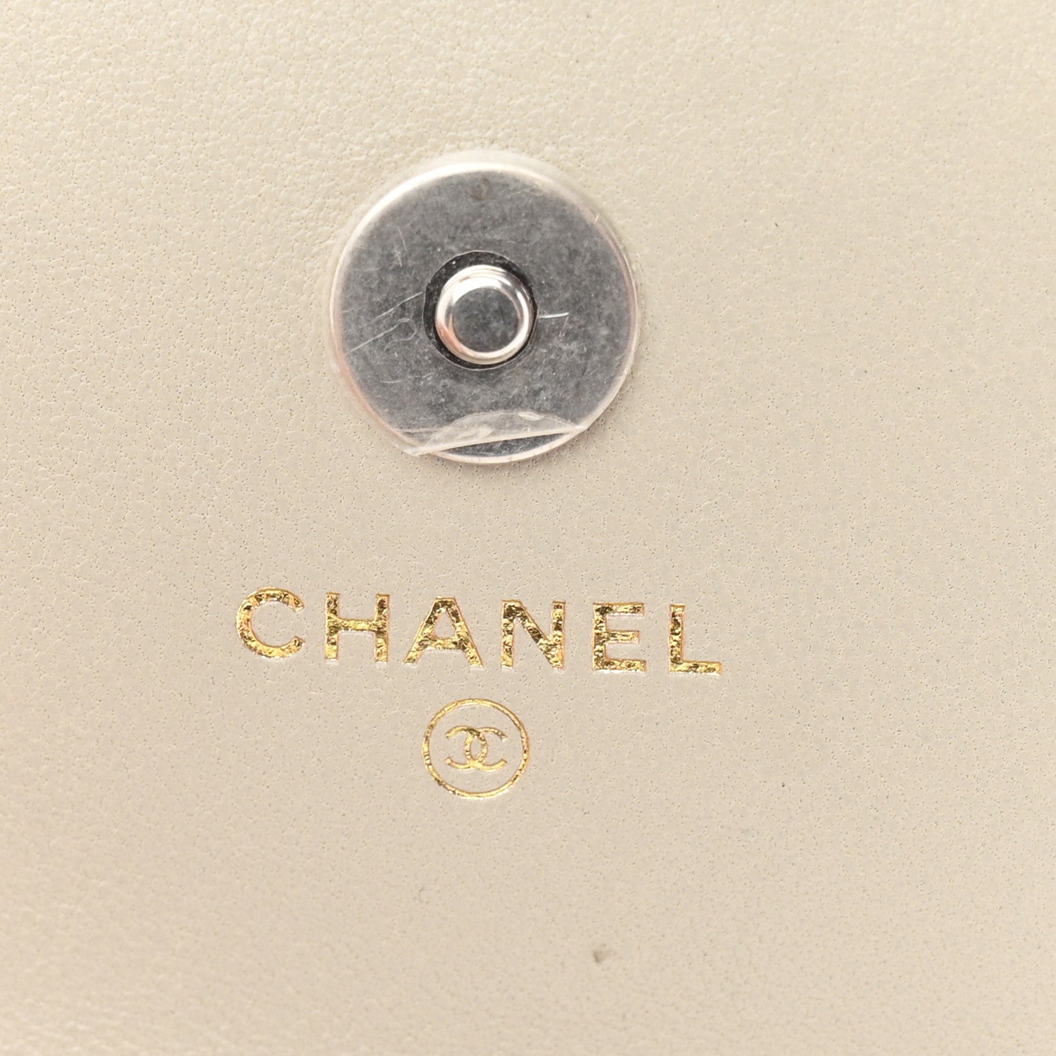 Chanel Lambskin Quilted Chanel 19 Flap Coin Purse With Chain Grey 6 of 12
