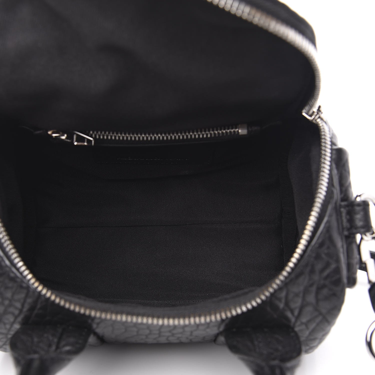 Alexander Wang Pebbled Lambskin Mini Rockie Black Rhodium Hardware 5 of 9