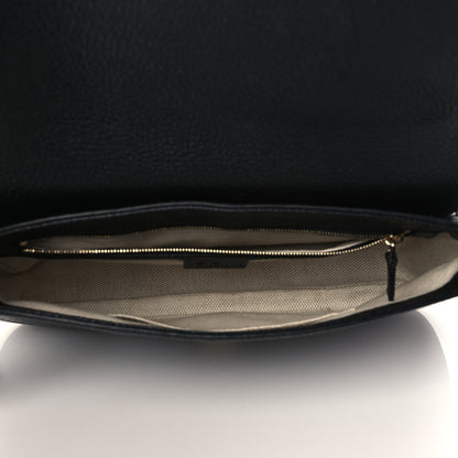 Gucci Pebbled Calfskin Medium Soho Flap Crossbody Black 5 of 11