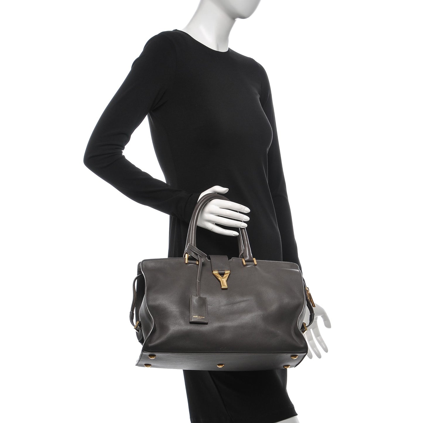 Calfskin Medium Classic Y Cabas Grey