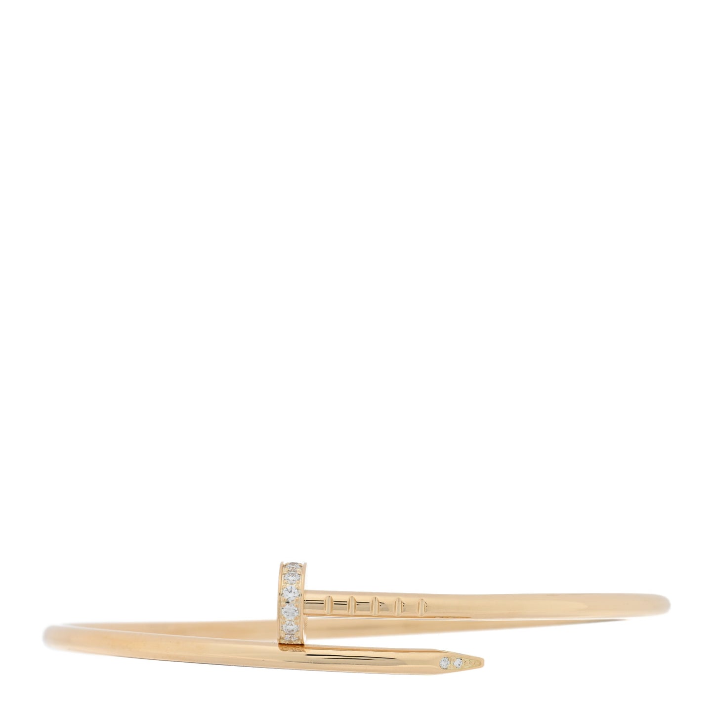 18K Yellow Gold Diamond Small Juste Un Clou Bracelet 16