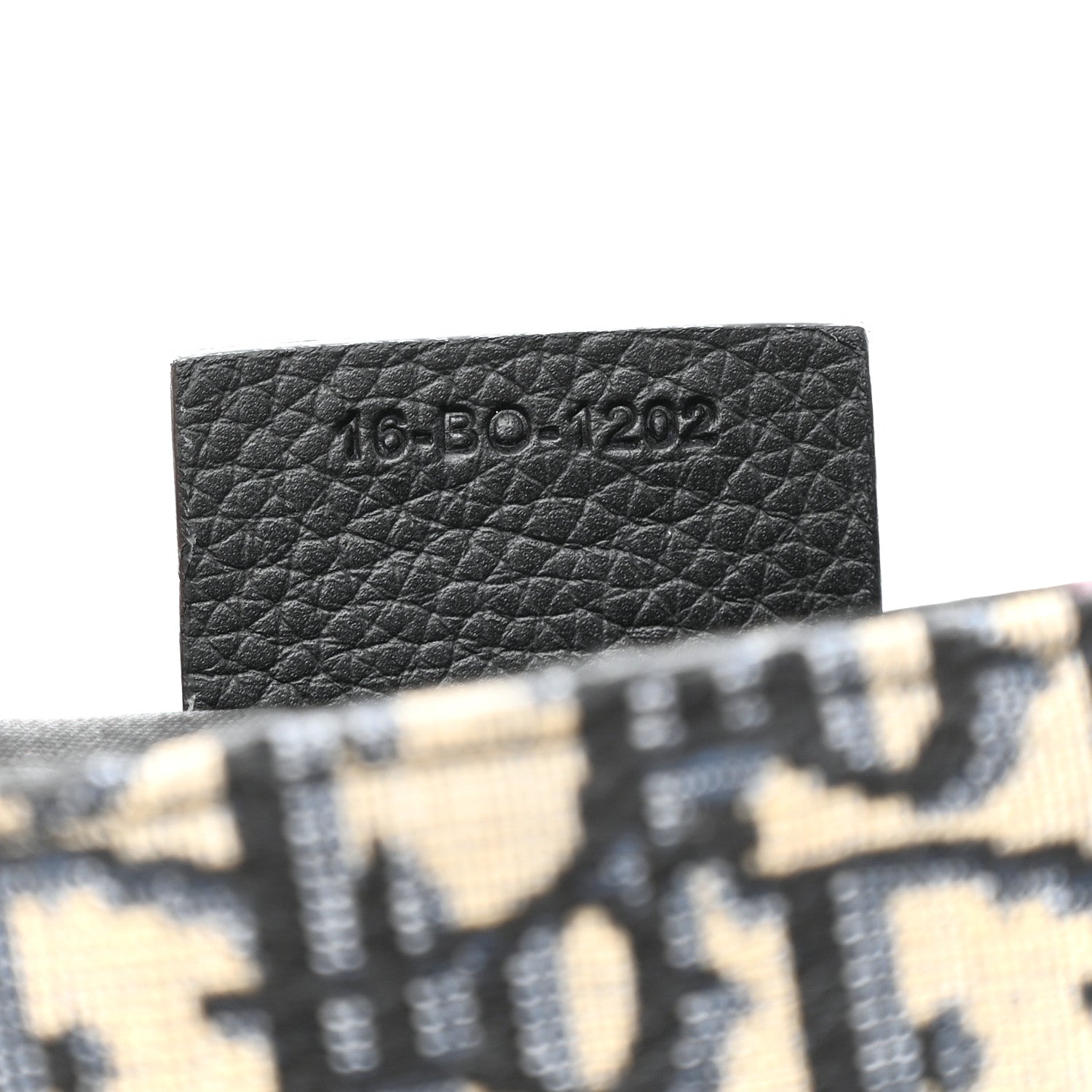 Christian Dior Oblique Jacquard Grained Calfskin Saddle Pouch With Strap Beige Black 7 of 11
