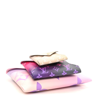 Louis Vuitton Monogram Giant Spring in the City Kirigami Pochette Set Sunrise Pastel Midnight Fuchsia Sunset Kaki 4 of 8