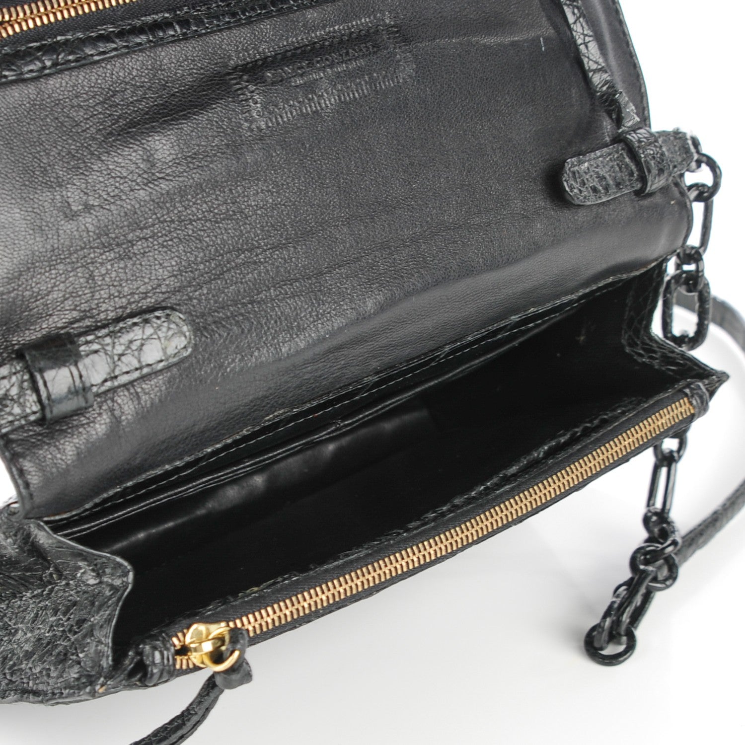 Nancy Gonzalez Crocodile Wallet On Chain Black 5 of 8