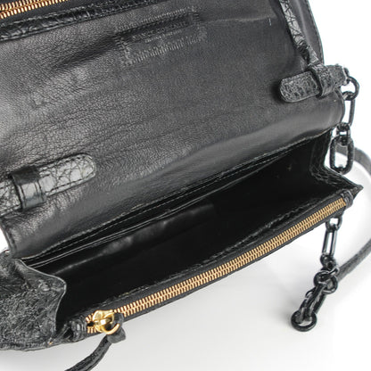 Nancy Gonzalez Crocodile Wallet On Chain Black 5 of 8