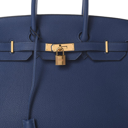 Hermes Togo Birkin 35 Deep Bleu 7 of 12