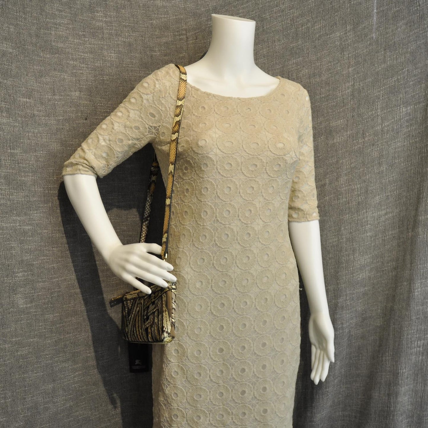 Python House Check Stitched Bridle Clutch Bag