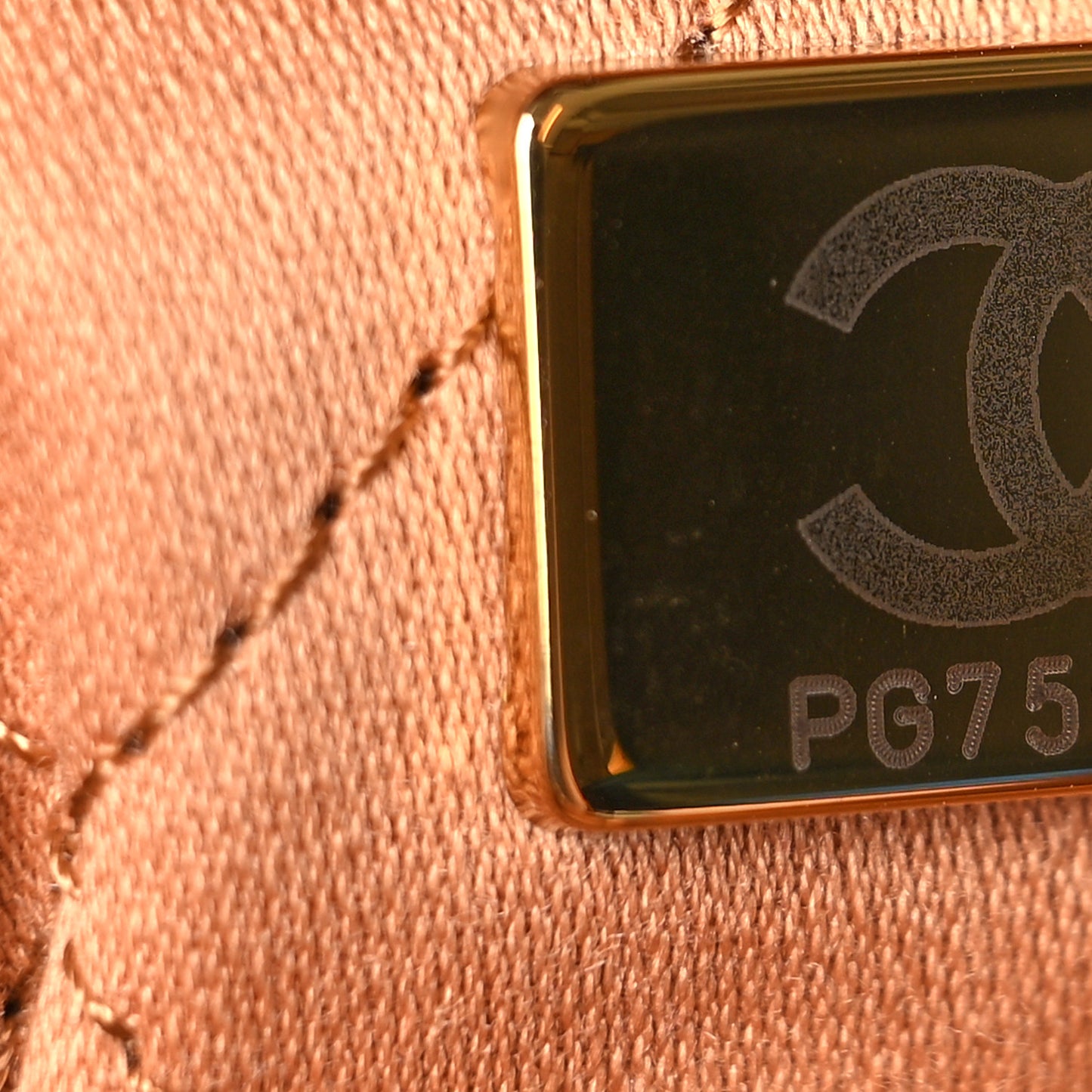 Shiny Caviar Quilted Chanel 22 Brown