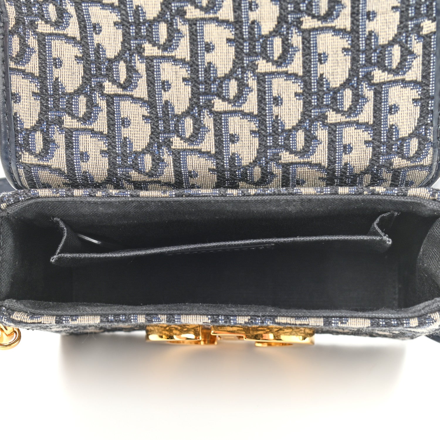 Christian Dior Oblique 30 Montaigne Box Bag Blue 5 of 9