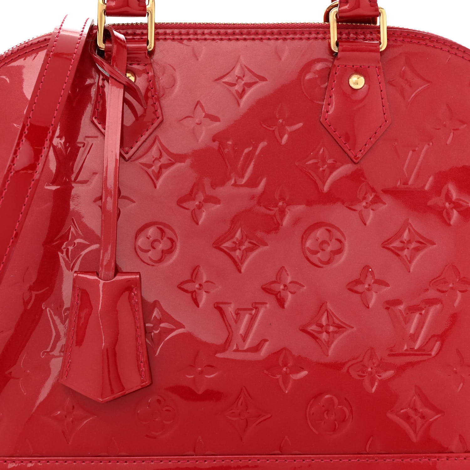 Louis Vuitton Vernis Alma PM Pomme D'Amour 8 of 11
