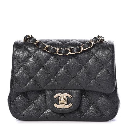 Chanel Caviar Quilted Mini Square Flap Dark Grey 1 of 10