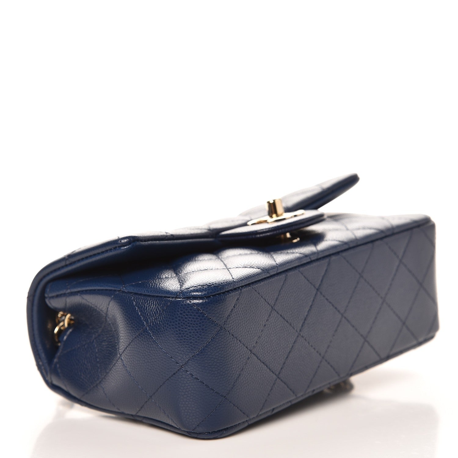 Chanel Caviar Quilted Mini Rectangular Flap Navy 4 of 7