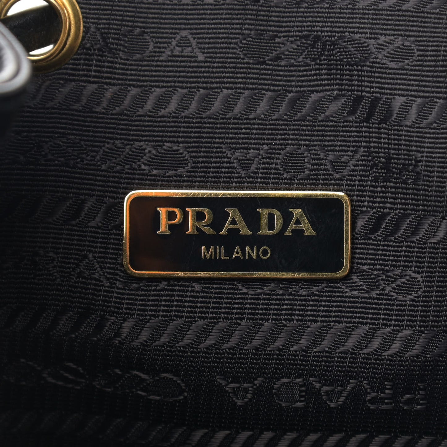 Canvas Drawstring Bucket Black