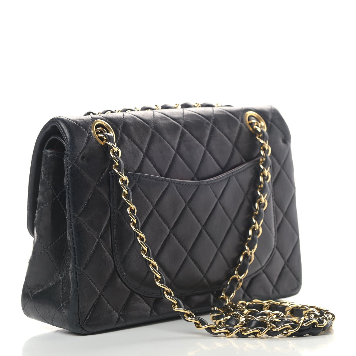 Chanel Lambskin Quilted Small Double Flap Black 2 of 11