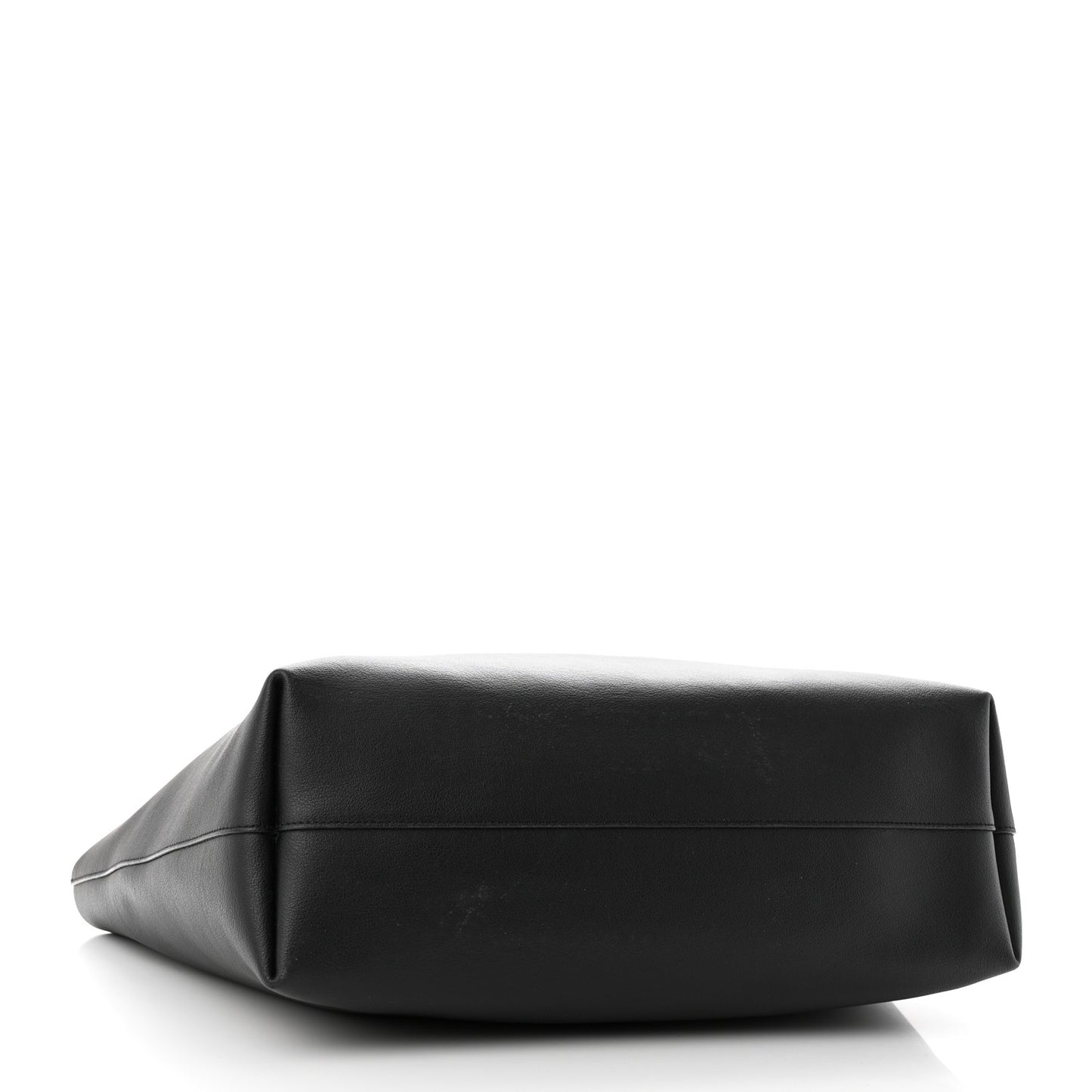 Calfskin Large Shopping Tote Black