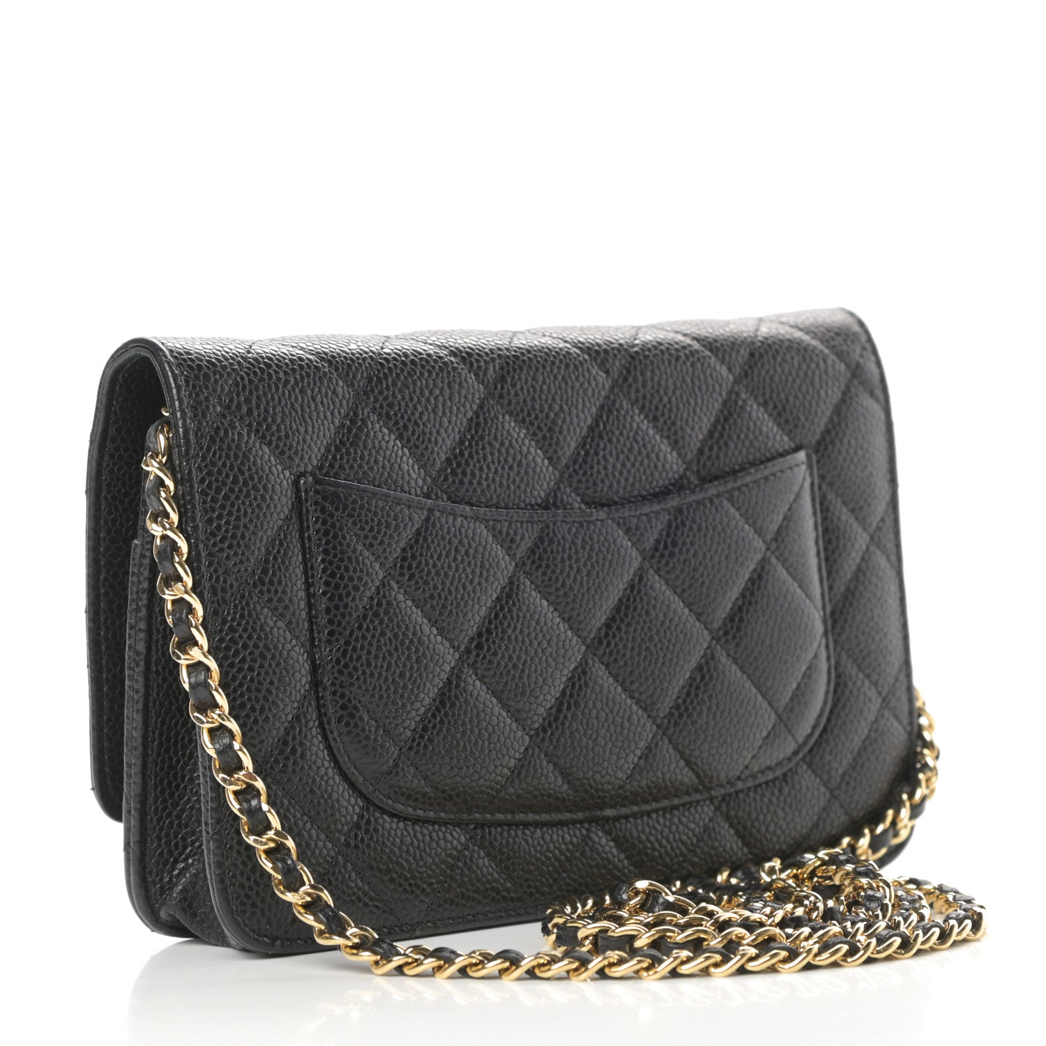 Chanel Caviar Quilted Wallet On Chain WOC Black 3 of 14