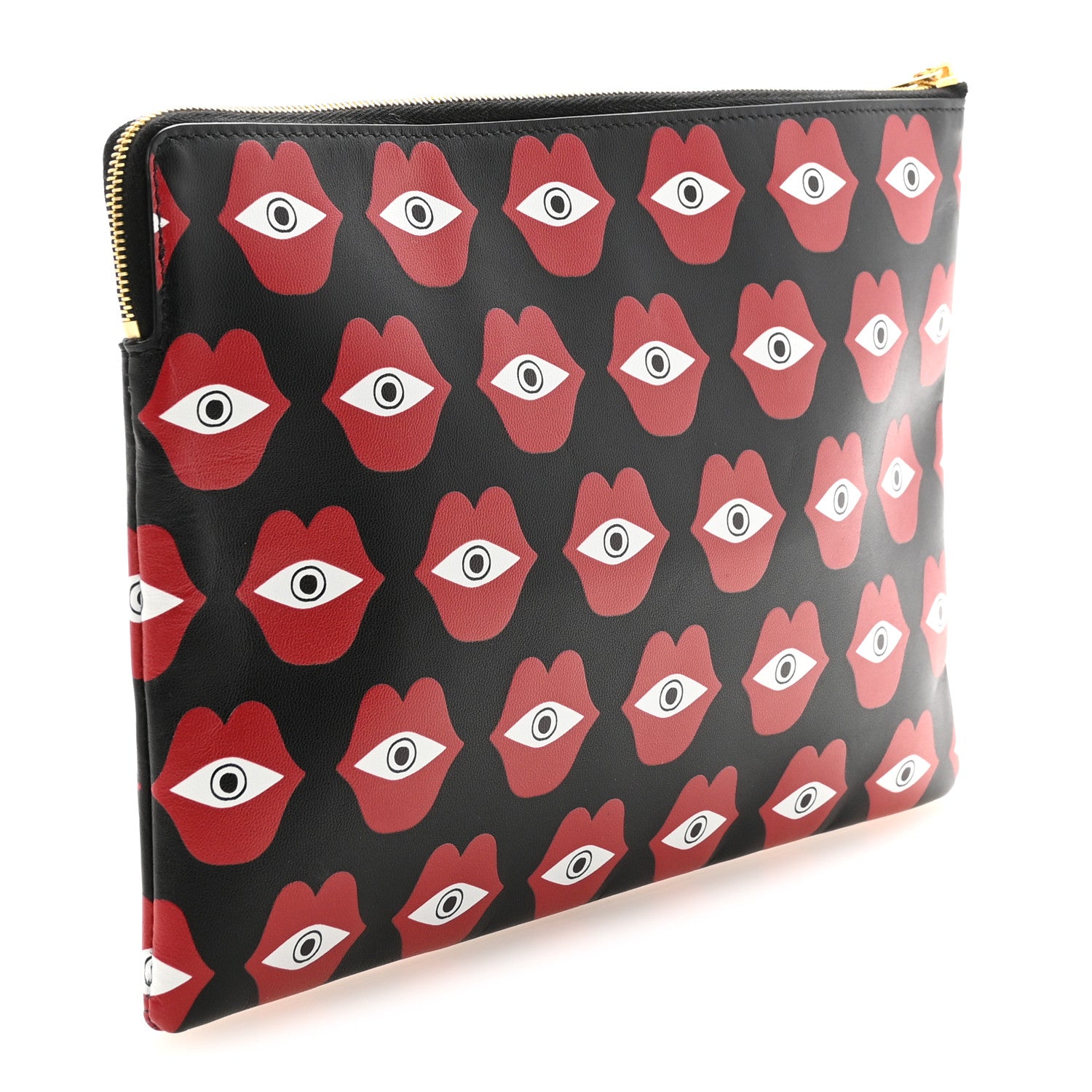 Celine X ANNELI SANAYE HENRIKSSON Smooth Calfskin Telepathic Pouch Black Red 3 of 7